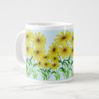 Yellow Green Daisy Flower Floral Nature Design