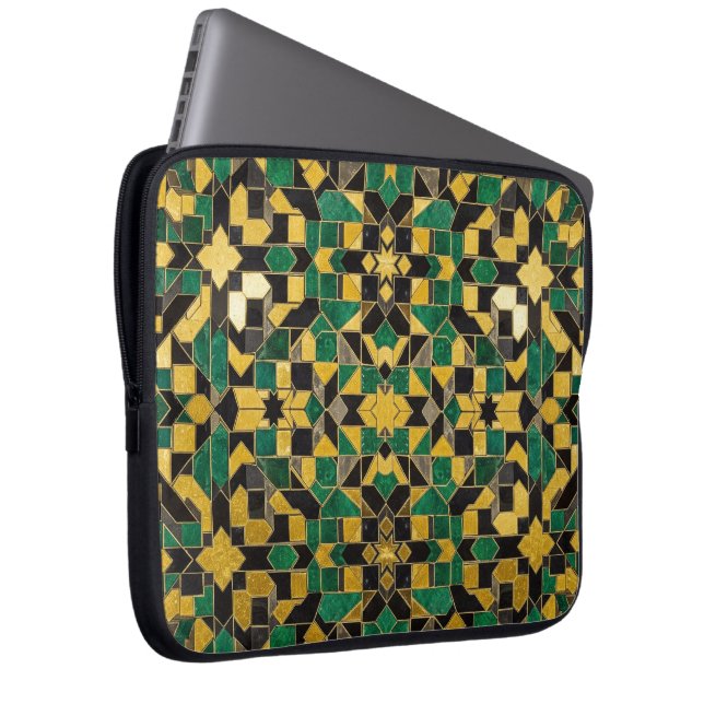 yellow green  laptop sleeve (Front Right)
