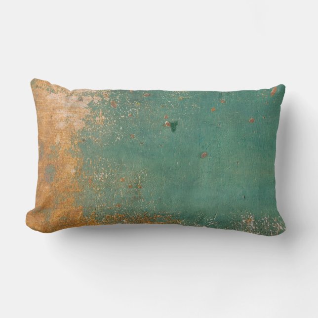 Yellow & Green Mix Lumbar Cushion (Front)