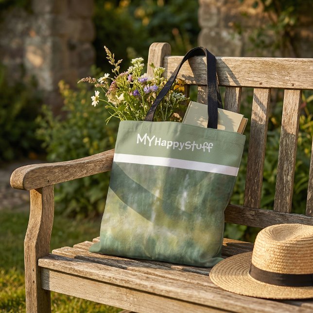 Yellow green modern abstract elegant pattern  tote bag (Creator Uploaded)
