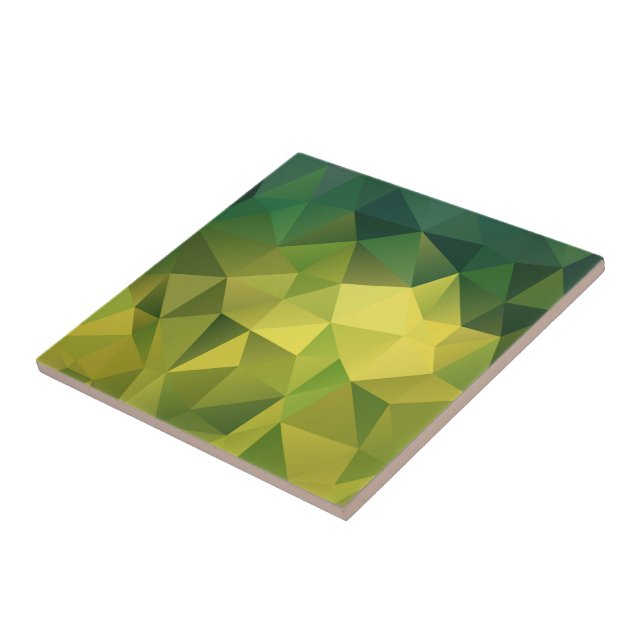 Yellow green pattern tile (Side)