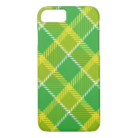 Yellow Green Plaid Pattern