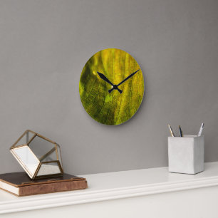 Yellow Green Round Clock