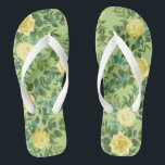 Yellow & Green Spring Rose Vintage Wedding Jandals<br><div class="desc">Beautiful yellow roses on a spring green background makes a gorgeous vintage style wedding collection!  Perfect for a garden wedding that is elegant and classic with a beautiful floral design!</div>