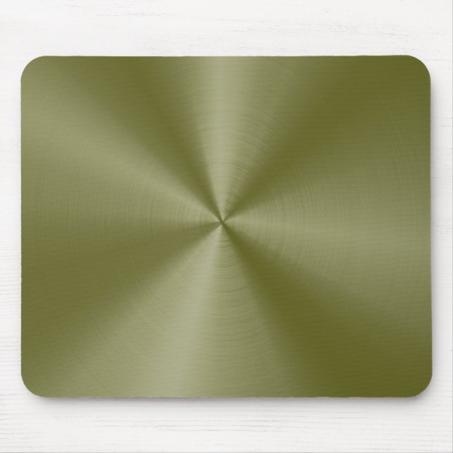 Yellow-Green Stainless Steel Mouse Pad (Front)