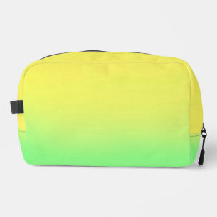 Yellow Green sunset ombre Dopp Kit