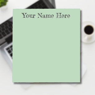 Yellow Green Unique Personalised Teacher Gifts Notepad