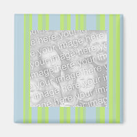 yellow grey blue stripes photo frame