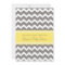 Yellow Grey Chevron Custom Baby Shower Invitations