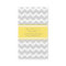 Yellow Grey Chevron Retro Business Cards