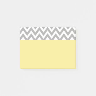 Yellow Grey School Office Post It Notes Gift