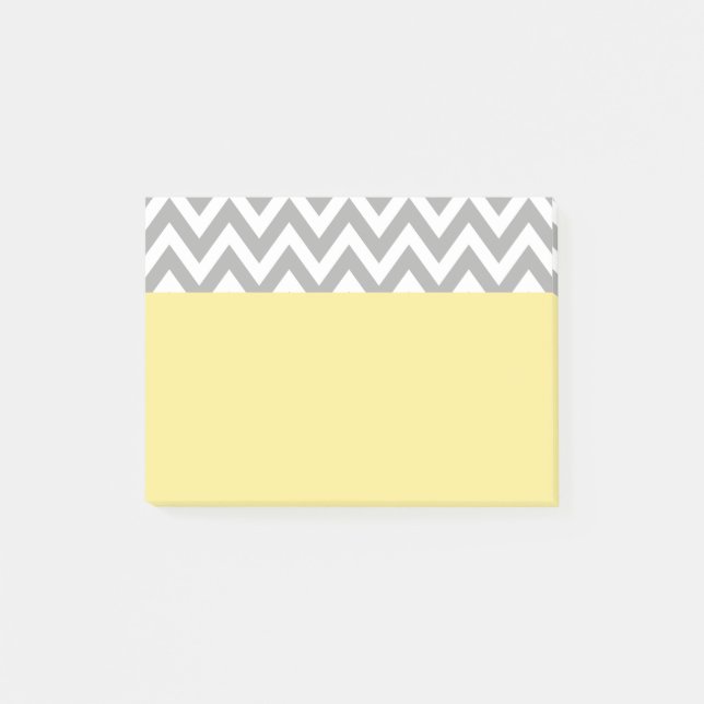 Yellow Grey School Office Post It Notes Gift (Front)