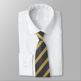 Yellow Grey Stripes Tie