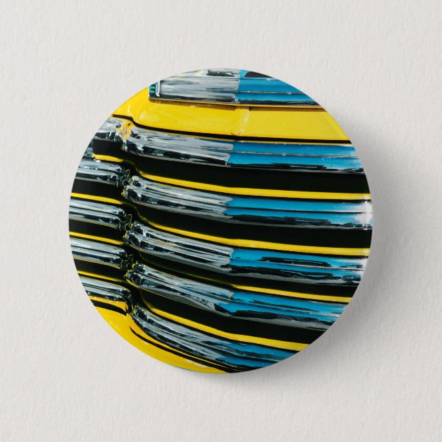Yellow Grill 6 Cm Round Badge (Front)