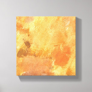 Yellow Grunge Abstract Texture Canvas Print