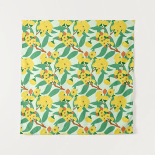 Yellow Gum Tree Flowers Tapestry