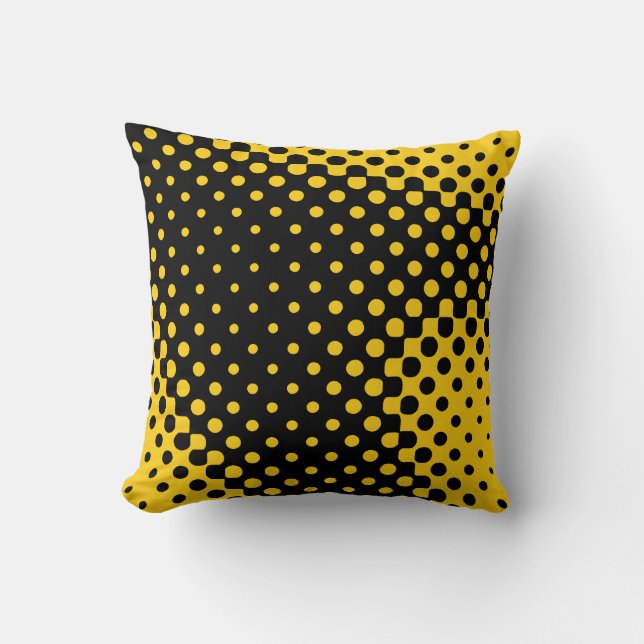 Yellow Halftone Cushion (Front)