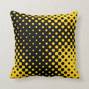 Yellow Halftone Cushion
