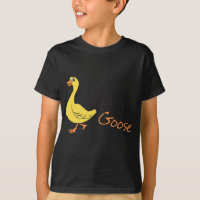 Yellow Hand Drawn Silly Goose Baby Goose Cartoon