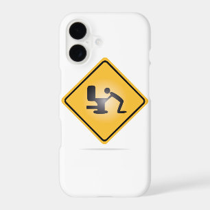 Yellow hangover warning sign