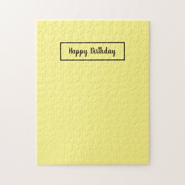 Yellow Happy Birthday Frustrating Jigsaw Puzzle (Vertical)