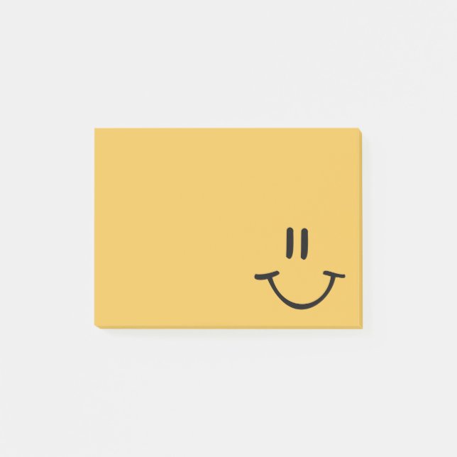 Yellow Happy Face Post-it Notes (Front)