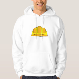 Yellow Hard Hat Cartoon Hoodie