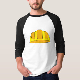 Yellow Hard Hat Cartoon T-Shirt