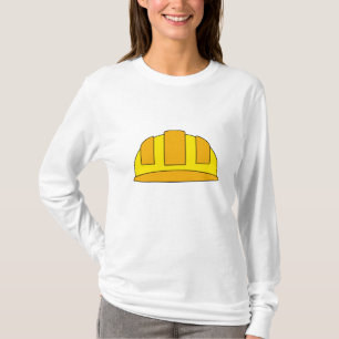 Yellow Hard Hat Cartoon T-Shirt