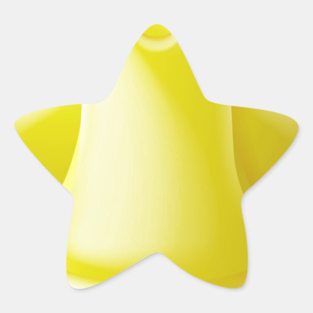 Yellow Hard Hat Safety Helmet Star Sticker (Front)