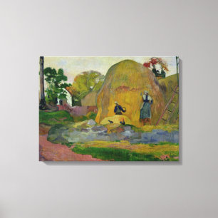 Yellow Haystacks, or Golden Harvest, 1889 Canvas Print