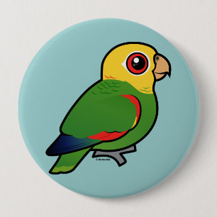 Yellow-headed Amazon 10 Cm Round Badge