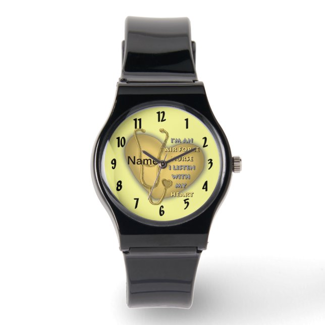 Yellow Heart Air Force Nurse Watch (Front)