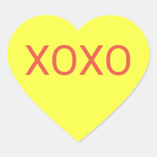 Yellow Heart Candy Sticker