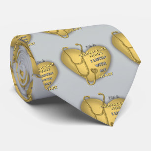 Yellow Heart Cardiac Care nurse Tie