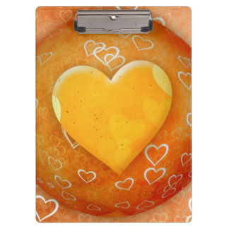 Yellow Heart Clipboard