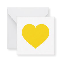 Yellow Heart Modern Happy Friendship Sweet Joyful