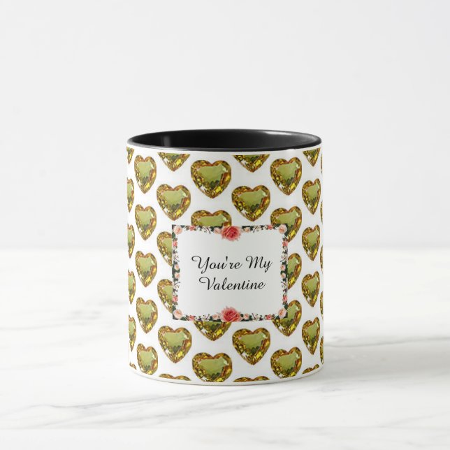 Yellow Heart Mug (Center)