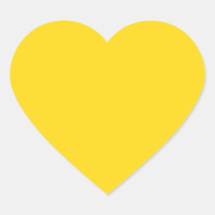 Yellow heart sticker