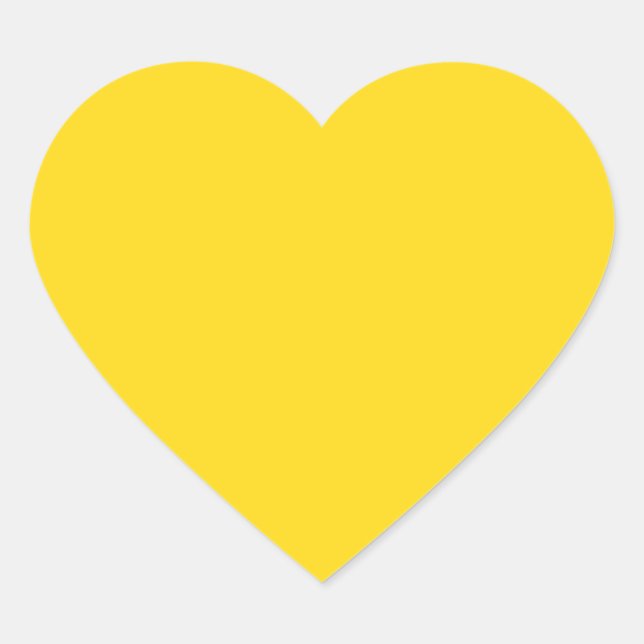 Yellow  heart sticker (Front)