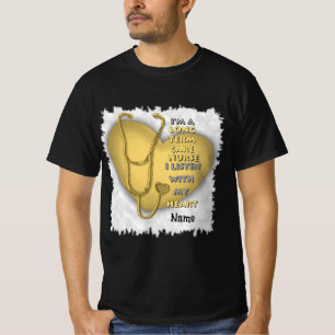Yellow Heart Term Care Nurse T-Shirt