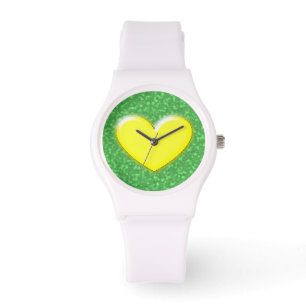 Yellow heart watch
