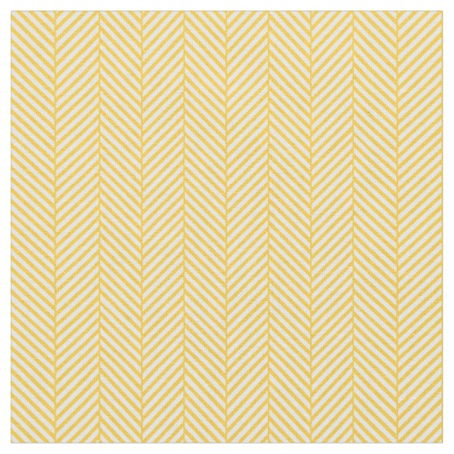Yellow Herringbone Fabric (Close Up)