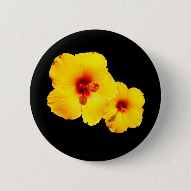 Yellow Hibiscus Badge (Front)