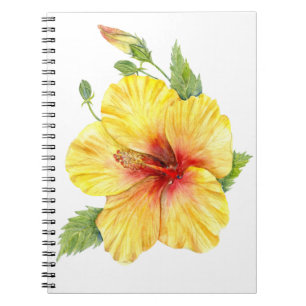 Yellow Hibiscus Botanical Art Notebook