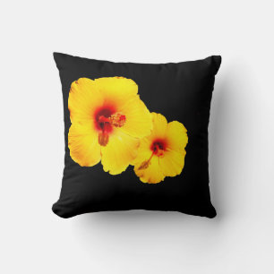 Yellow Hibiscus Cushion