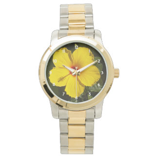 Yellow Hibiscus Flower Watch