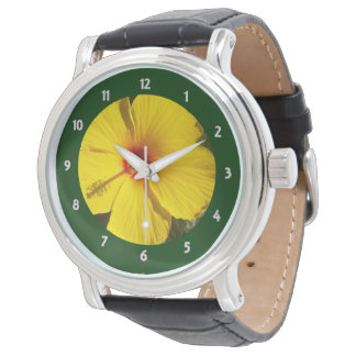 Yellow Hibiscus Flower Watch