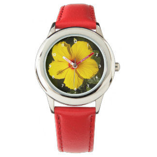Yellow Hibiscus Flower Watch
