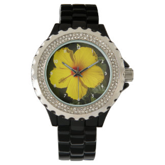Yellow Hibiscus Flower Watch